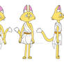 Cat Character turn around sheet