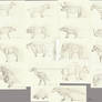 Character designs for Pleistocene comic