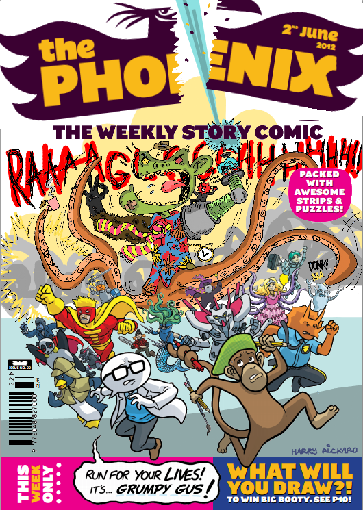 The Art Monkey Cover Contest - The Phoenix Comic by WizzKid97 on DeviantArt