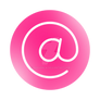 Email Icon Gradient Circle isolated