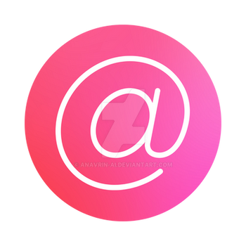 Email Icon Gradient Circle