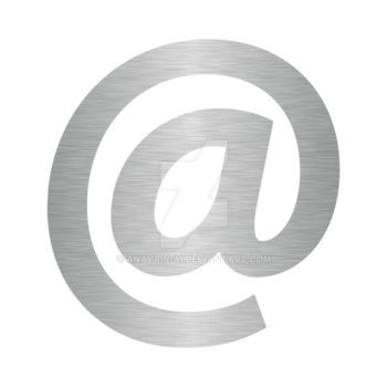 Email Icon Silver Metal (12)