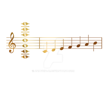 Golden Music Notes (9)