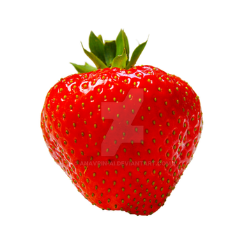 strawberry isolated PNG transparent background