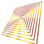 Golden Shape 3d square