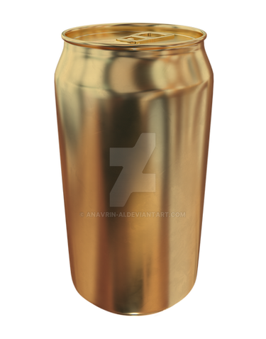 3d Golden Can