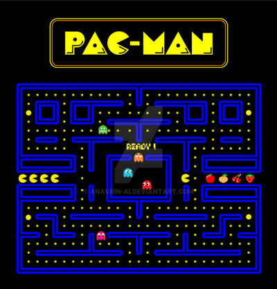 Pac-man screen retro game by anavrin-ai on DeviantArt