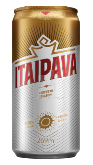 Itaipava beer can Isolated Transparent Background