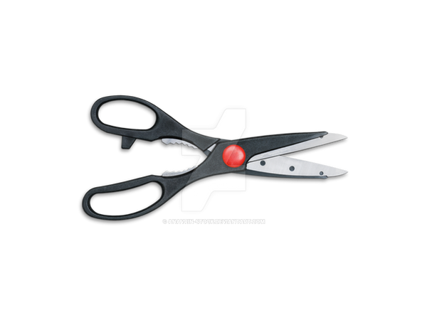 Metal Cutting Scissors Isolated On White Stock Photo, Picture and