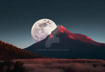 Full Moon Night Landscape Background (7)