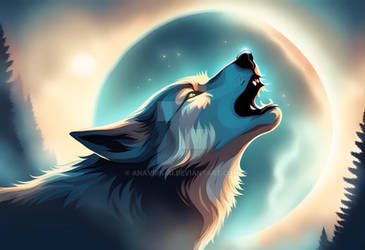 Wolf Howling At The Full Moon (39)