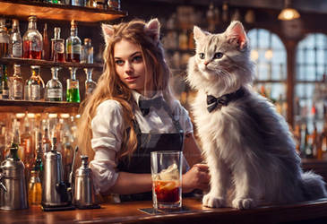 Furry Bartender Kitten Girl (1)