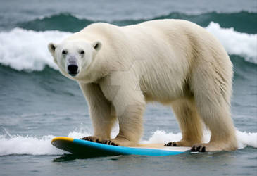 Surfing Polar Bear (13)