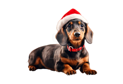 Dachshund santa 2024