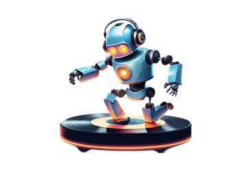 Retro Robot Technology Mascot isolated AI (2)