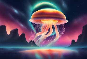 Alien Jellyfish Spaceship Dream Athmosphere AI (8)