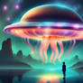 Alien Jellyfish Spaceship Dream Athmosphere AI (13