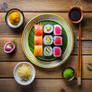 Salmon sushi japanese food ingredients AI (18)