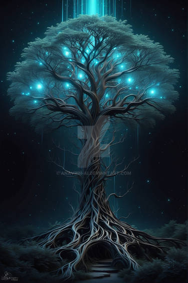 A mesmerizing scifi tech-savvy binary tree entity.