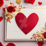 Valentines day card luxury background template, fr