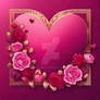 Valentine's day greeting card luxury background. A