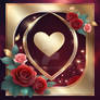 Valentine's day greeting card luxury background. A