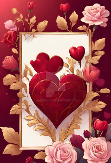 Valentine's day greeting card luxury background. A
