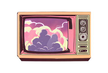 Vintage TV PNG Transparent Background (43)