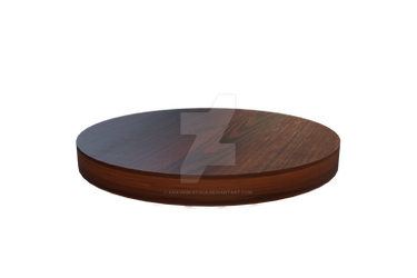 3D wooden circle chopper table