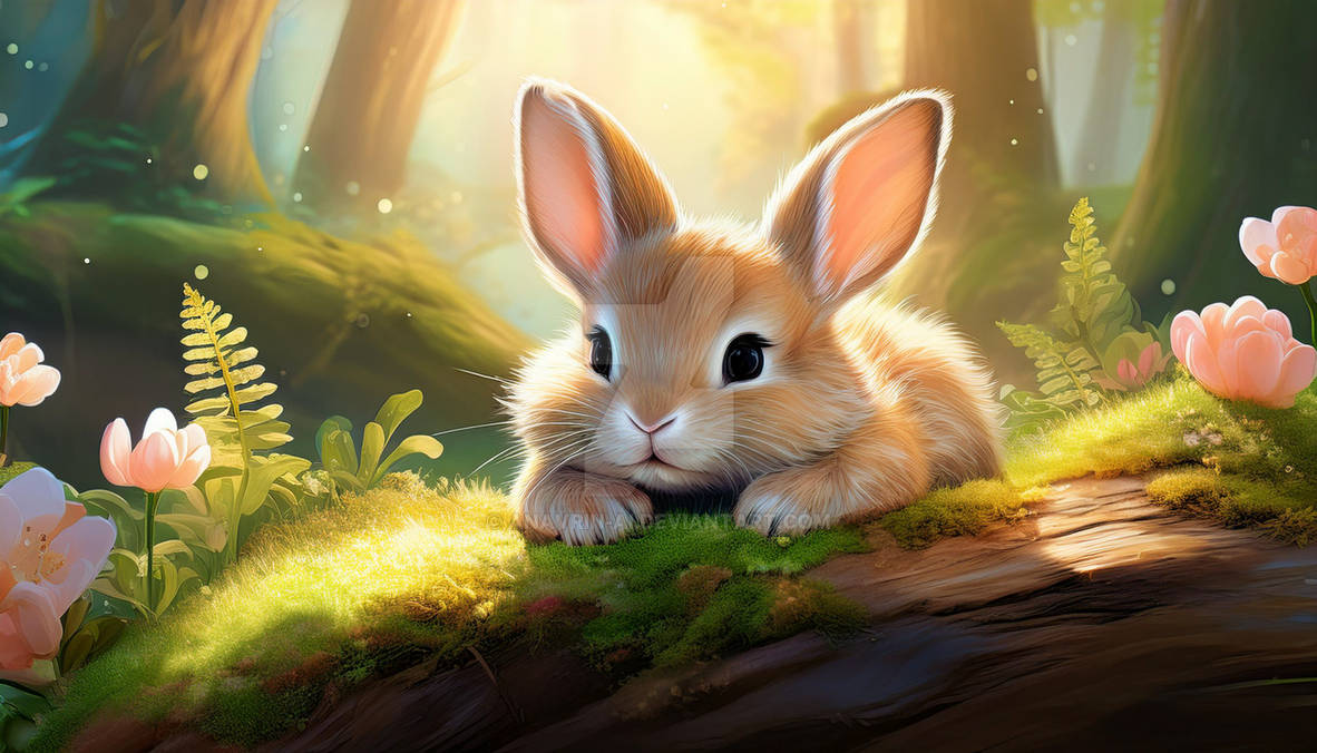 A Cute Rabbit In Python Code Cute Rabbit (4) by anavrin-ai on DeviantArt