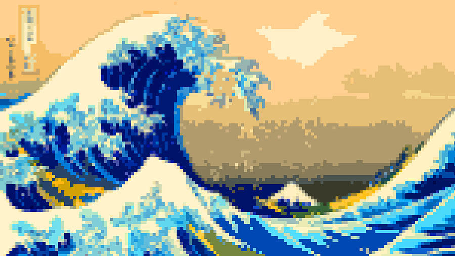 8-Bit Kanagawa Wave by TakkunArt on DeviantArt