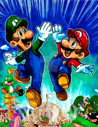 Commission: VG Art 21: Super Mario Brothers