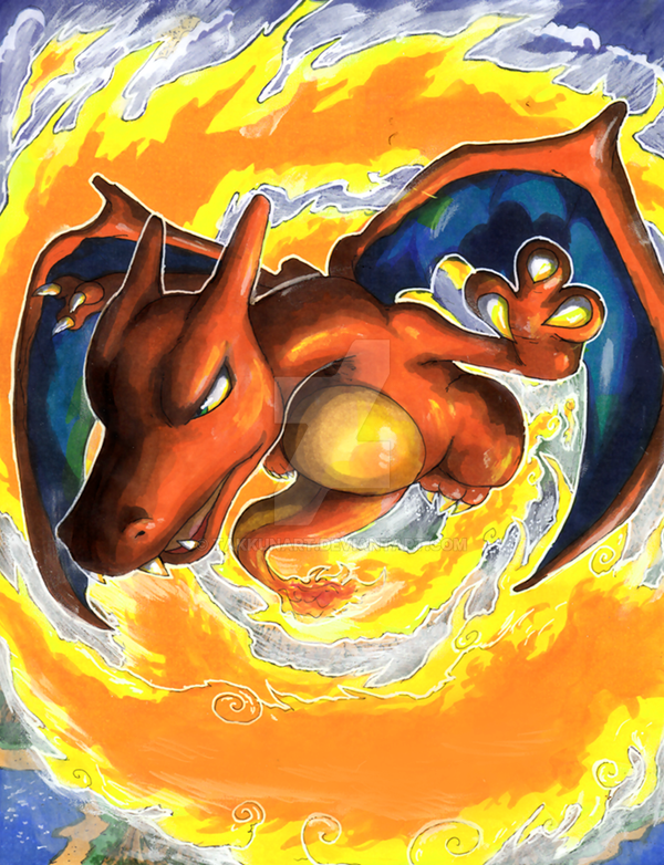 Charizard used Fire Spin by TakkunArt on DeviantArt