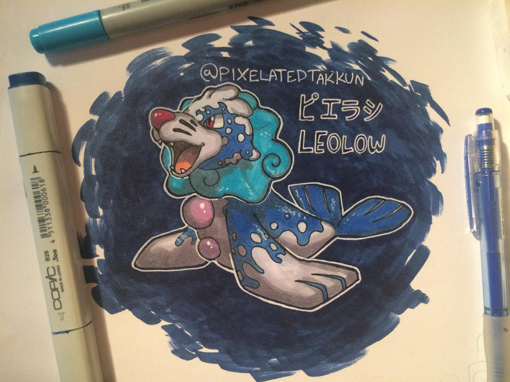 Popplio's first evolution Leolow!