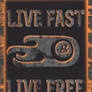 Live Fast Live Free Glow-In-The-Dark Shirt Design