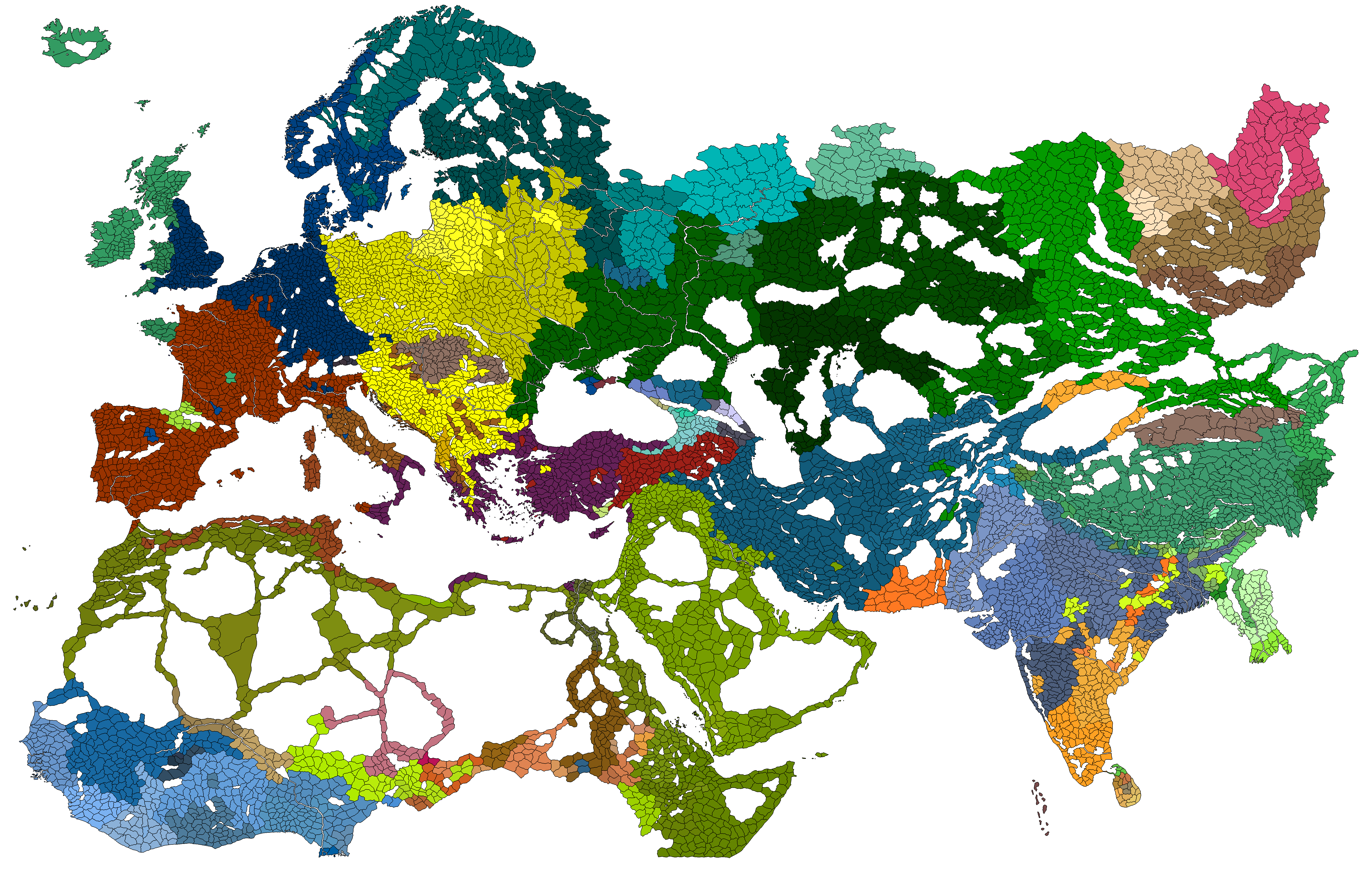 Linguistic map for Holistic History of SyriacWorld by TomislavAddai on ...