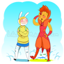 Winter Walk: Fionna and Flame Prince
