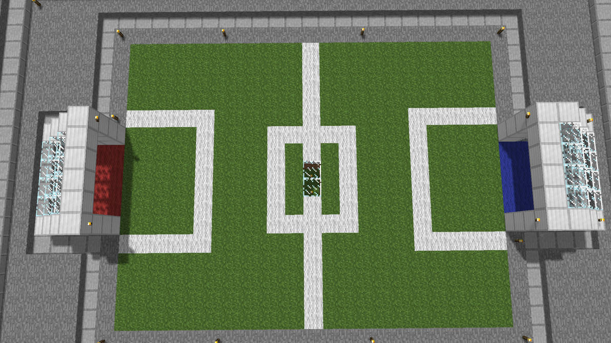 Minecraft Football Stadium! by MrEdPicWorld on DeviantArt