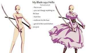 My Blade Says Hello base