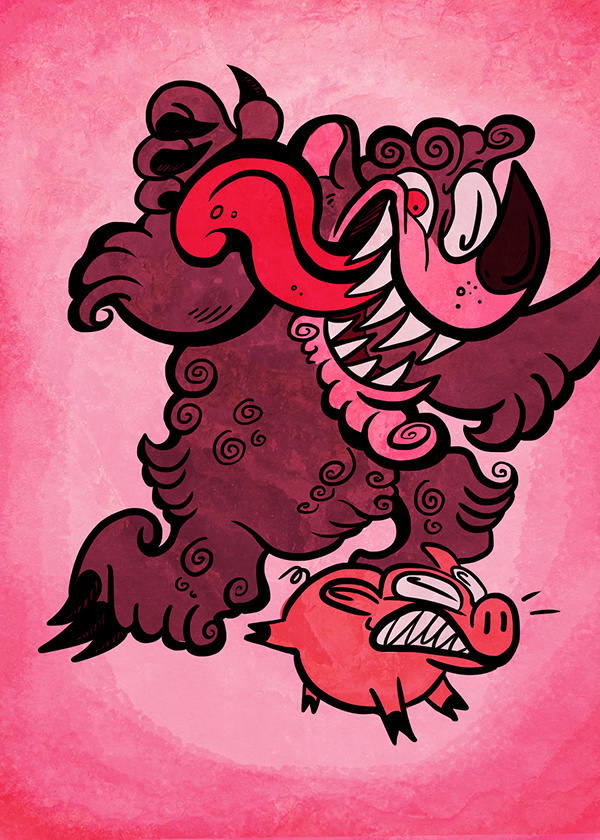 Cryptid Deck- Hyampom Hog Bear by ceallach-monster on DeviantArt