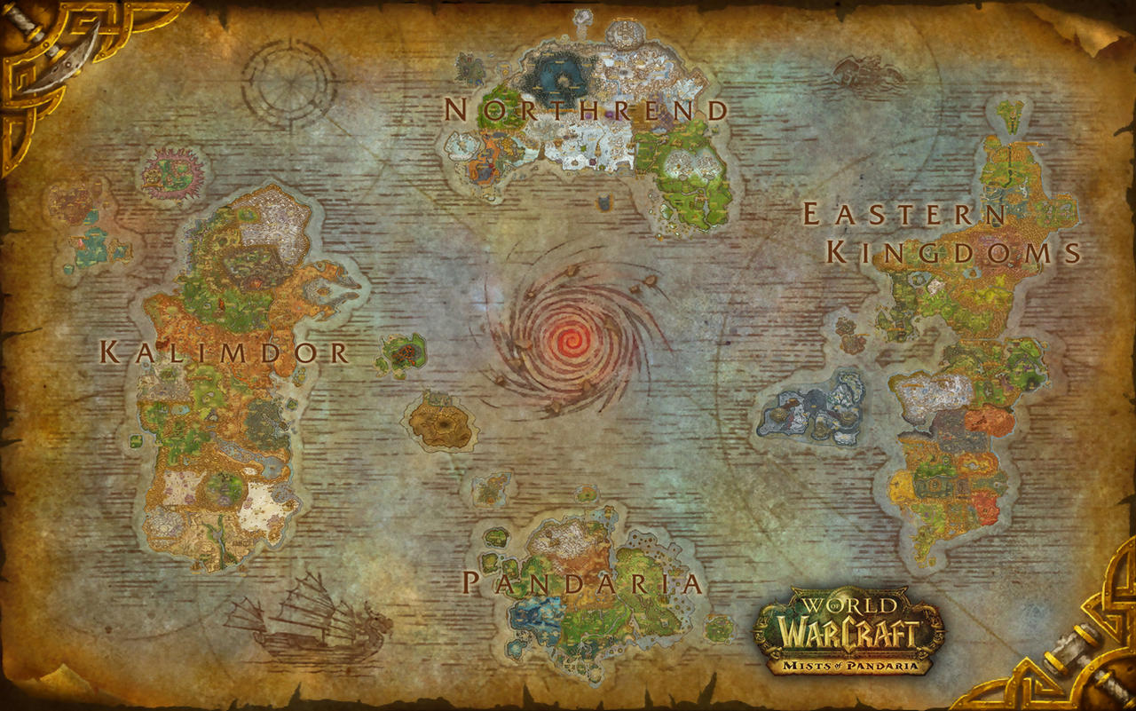 World of Warcraft Azeroth Composite Map - Updated