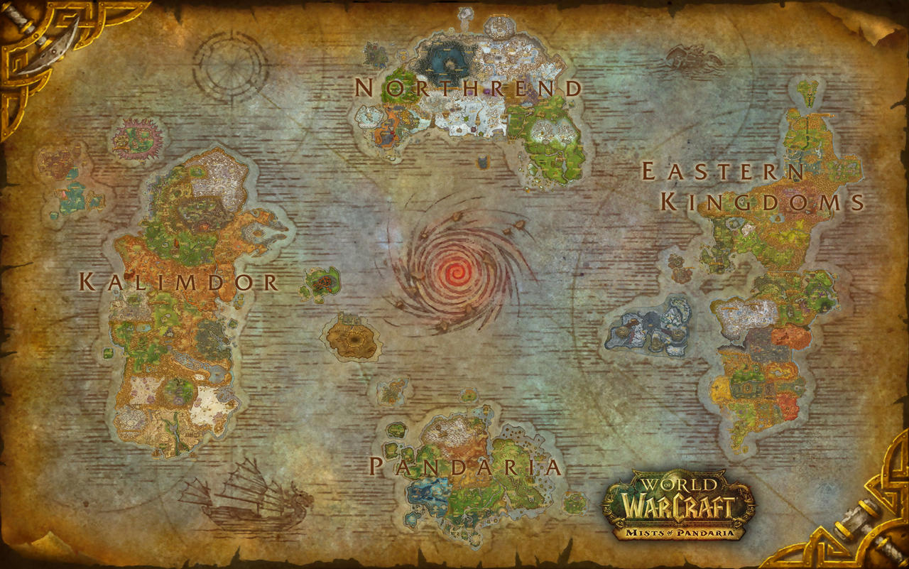 Amazing maps, World map, World of warcraft
