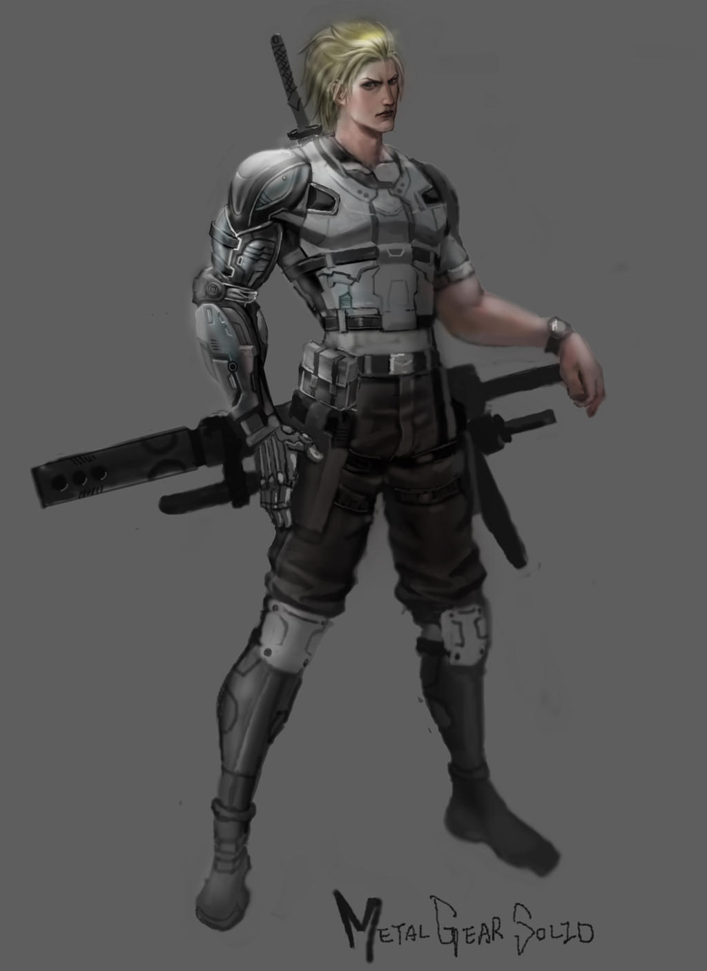 Stylized Raiden Mgs2 Raiden Between Mgs2and4 by lioyawn on DeviantArt