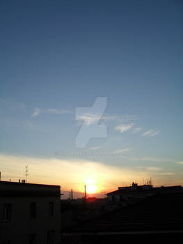 Sunset over Pisa.