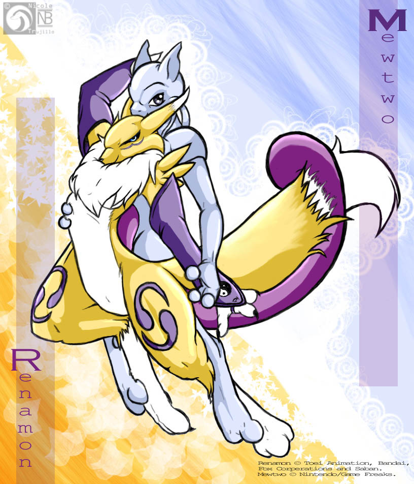 Renamon and Mewtwo - final