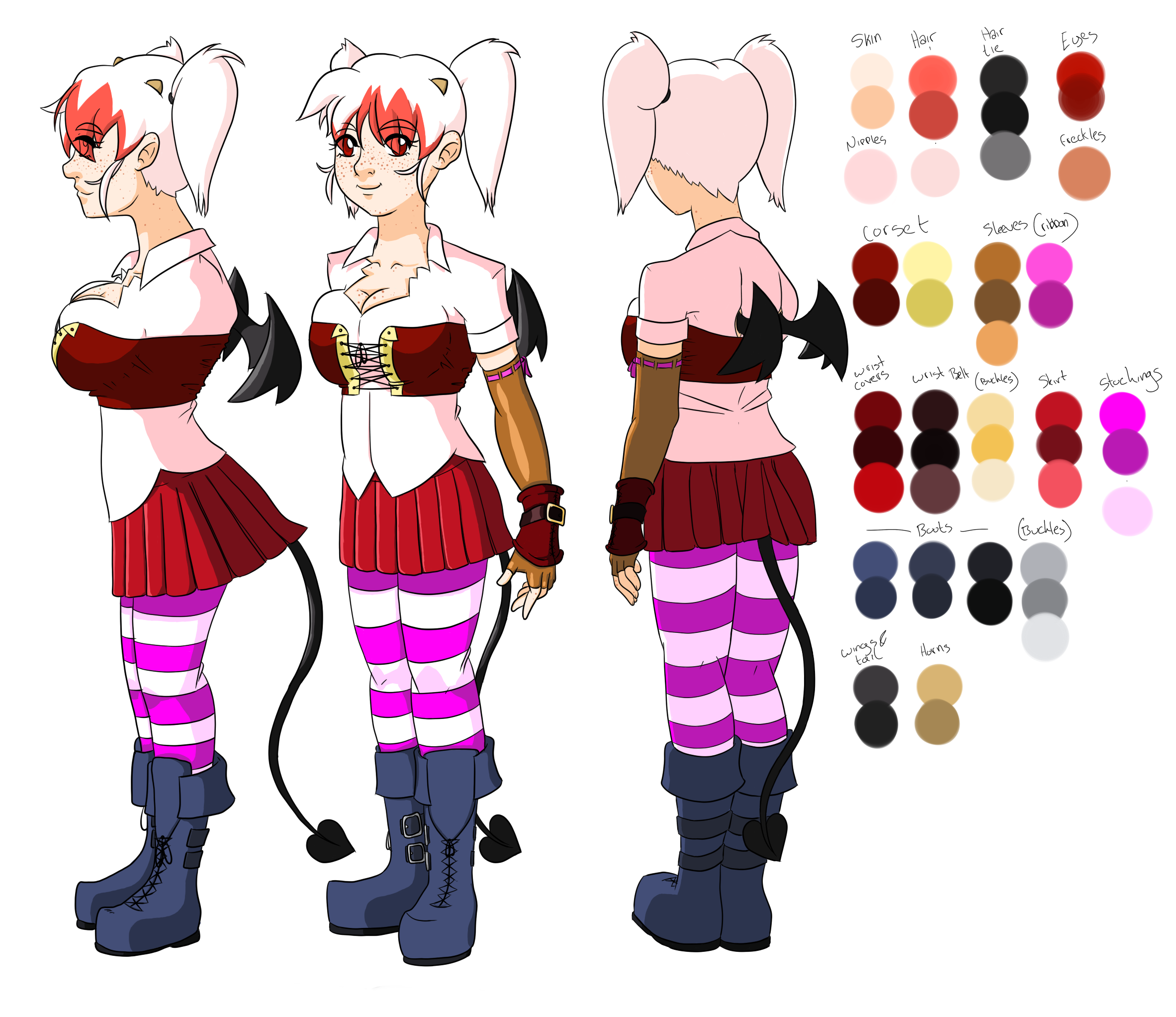 Lani Whitehurst character design sheet