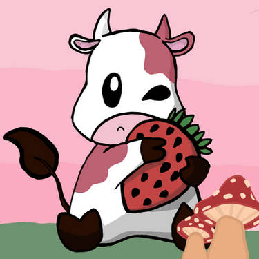 Strawberry Cow by Alexbrushesart on DeviantArt