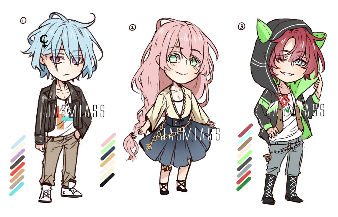 Casual Clothes Chibi Adopts | Auction [CLOSED] by Jasmiass