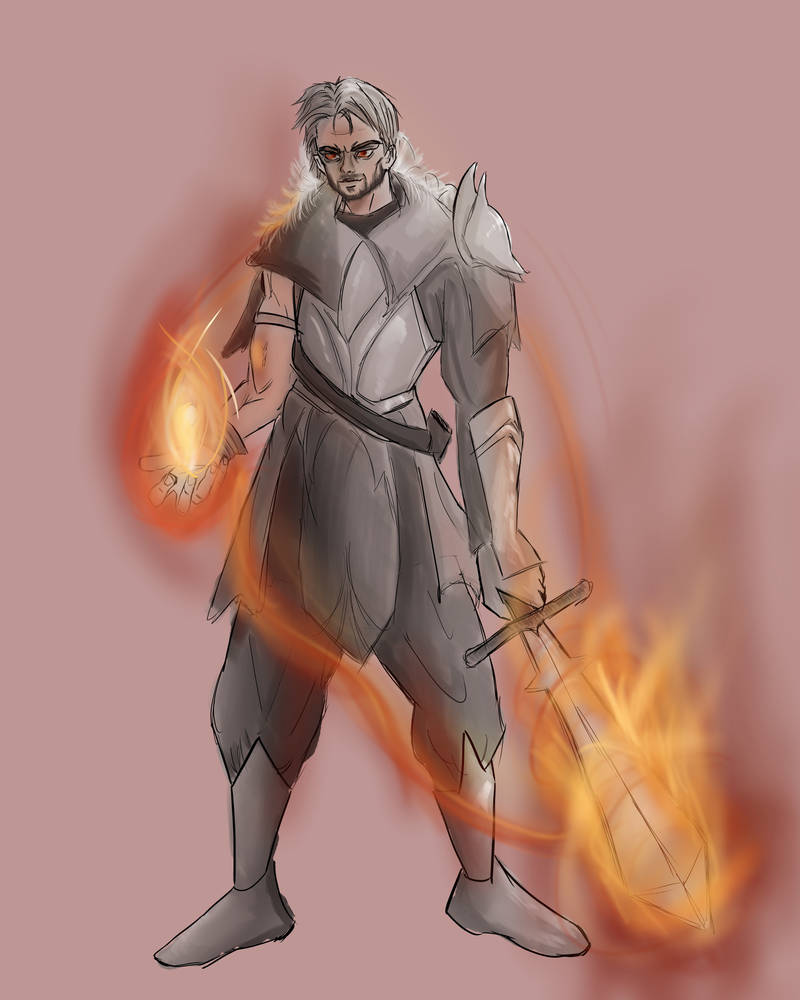 Knight Magic User Commission - Knight with magic powers by suelodreyxi on DeviantArt