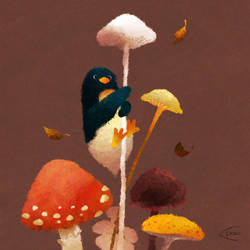 Climb a mushroom